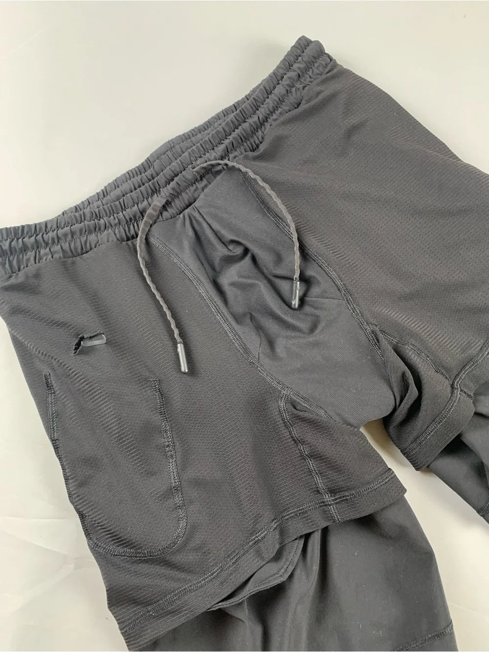 Lululemon pace breaker lined 7” inseam Men's Black Performance Shorts